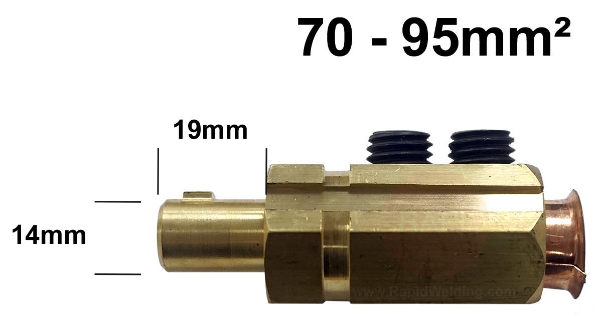 BO3CP90  Dinse Type Cable Plug For 70 To 95 mm Sq Welding Cable